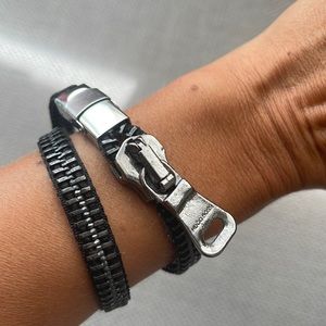 Zipper Bracelet or Necklace 2 in 1